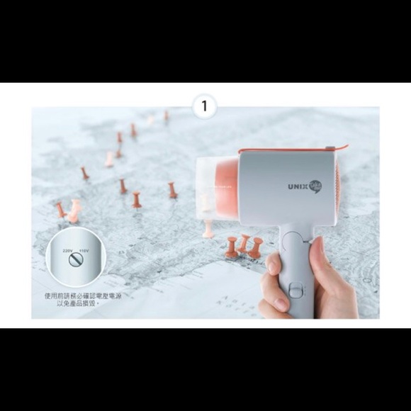 Korea Fashion Compact Folding Handle Travel Hair Dryer- Dual Voltage - Picture 3 of 11